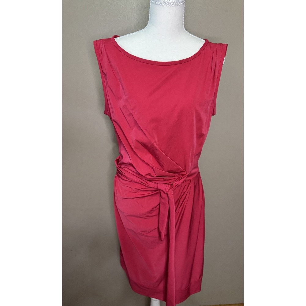 Diane Von Furstenberg Faux Wrap Dress Short Sleeve Pink Size 6 #1100